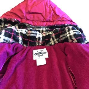 OSHKOSH Winter Coat Hooded Pink Jacket